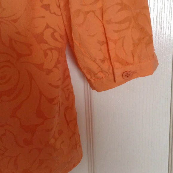 City Blues by Koret Women's Button Down Shirt Blouse Size L 3/4 Sleeve Colorful - Picture 6 of 8